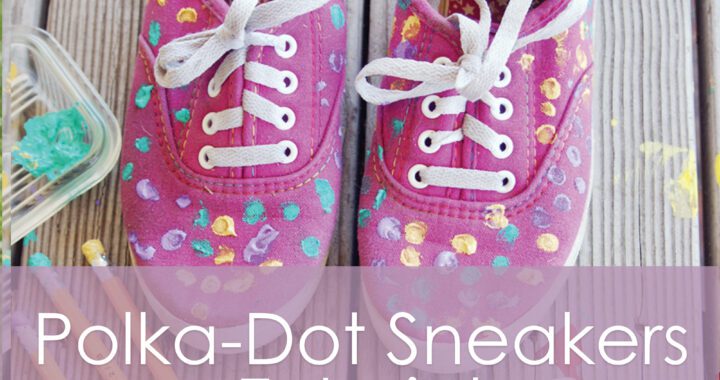 Polka-Dot Sneakers Tutorial from Muse of the Morning