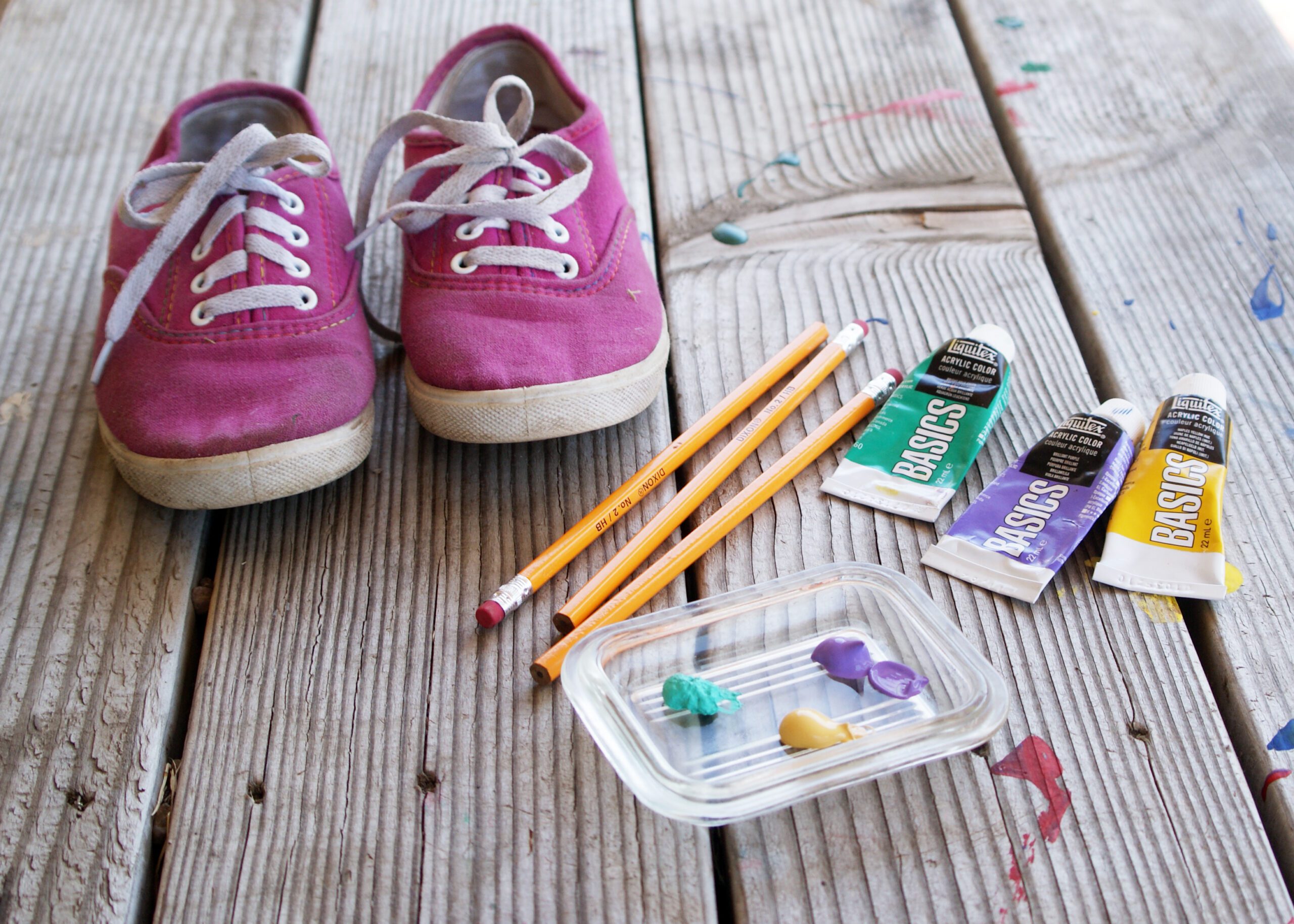 Polka-Dot Sneakers Tutorial from Muse of the Morning