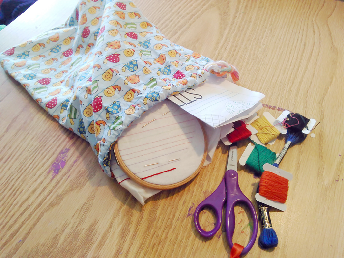 How to organize your many felt and embroidery projects - a post from Muse of the Morning