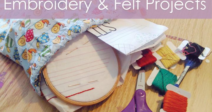 How to organize your many felt and embroidery projects - a post from Muse of the Morning