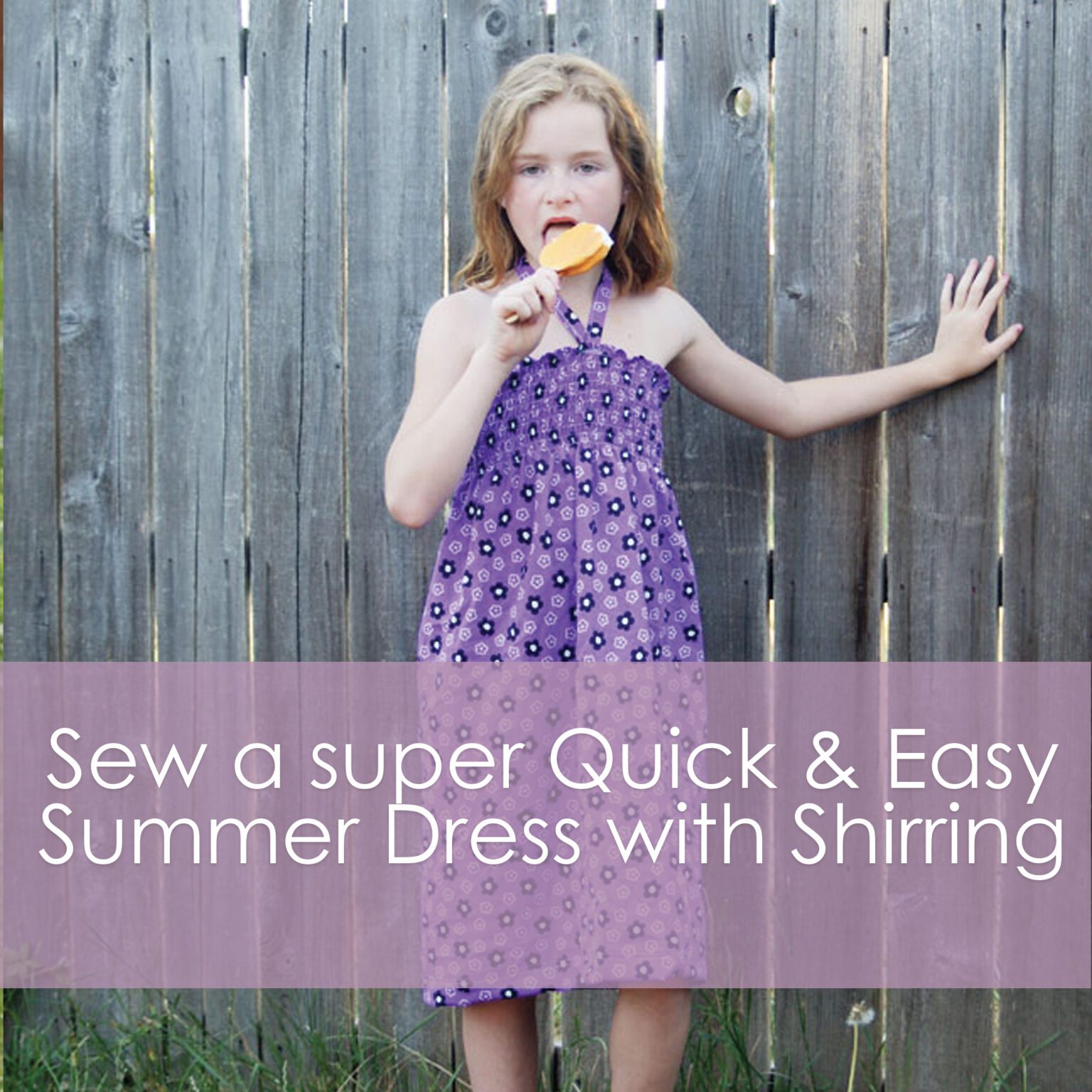 Sew a super easy and quick summer dress with shirring - a tutorial from Muse of the Morning