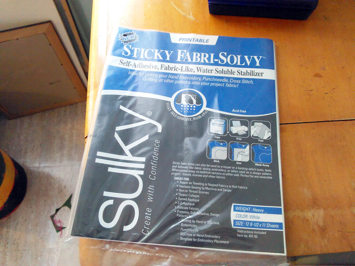 Sulky Print and Stitch Sulky Sticky Fabri-solvy Stabilizer 12/pack
