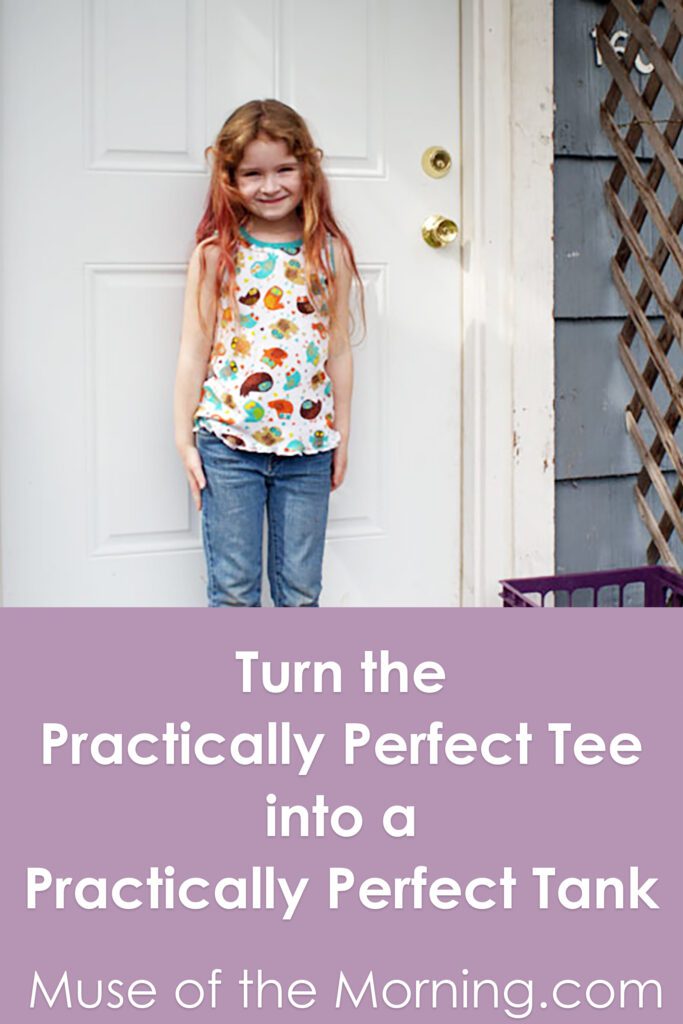 Turn the Practically Perfect Tee Shirt into a Practically Perfect Tank Top - a tutorial from Muse of the Morning