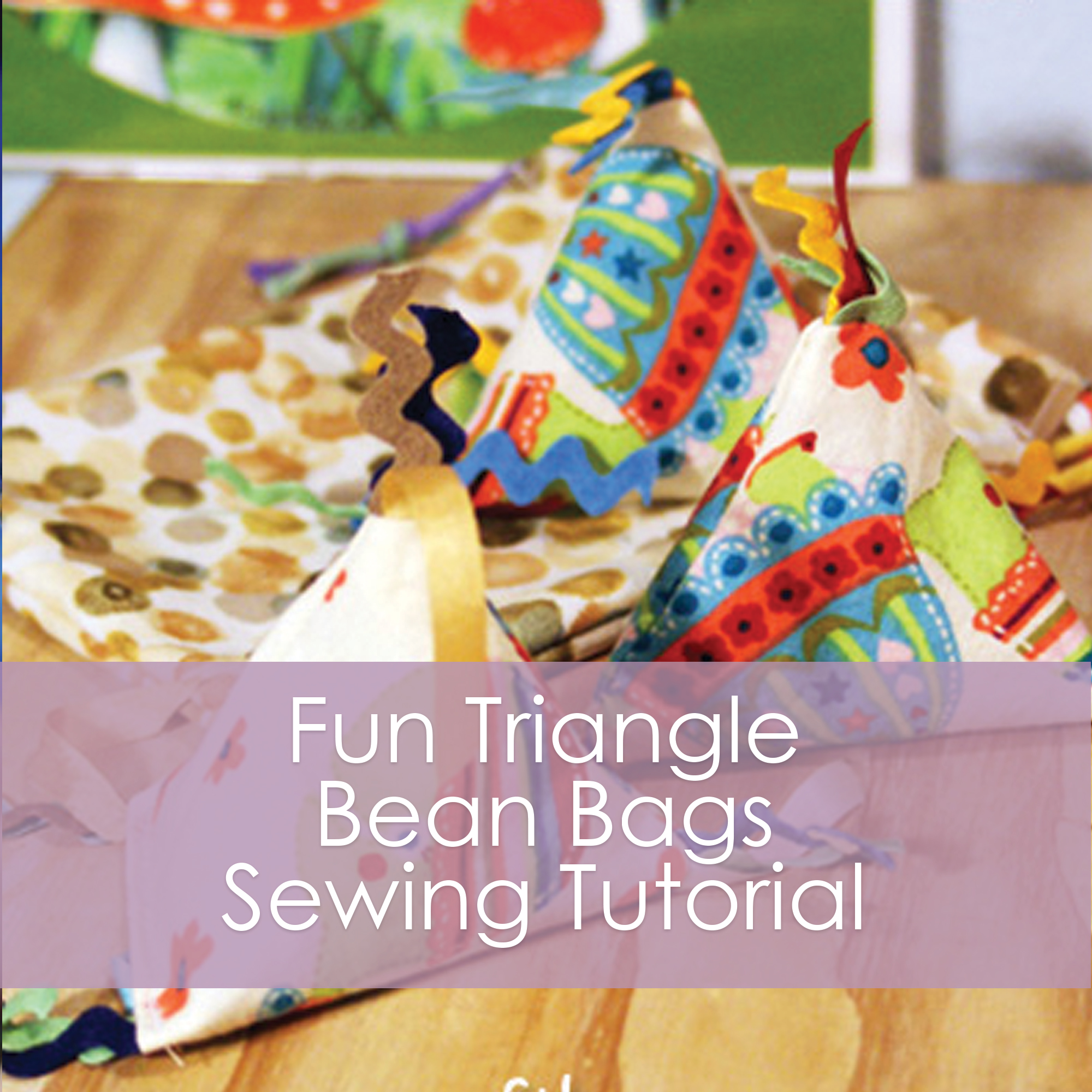 Triangle Bean Bags - a tutorial from Muse of the Morning