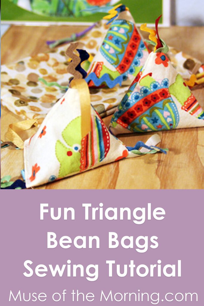 Triangle Bean Bags Tutorial from Muse of the Morning