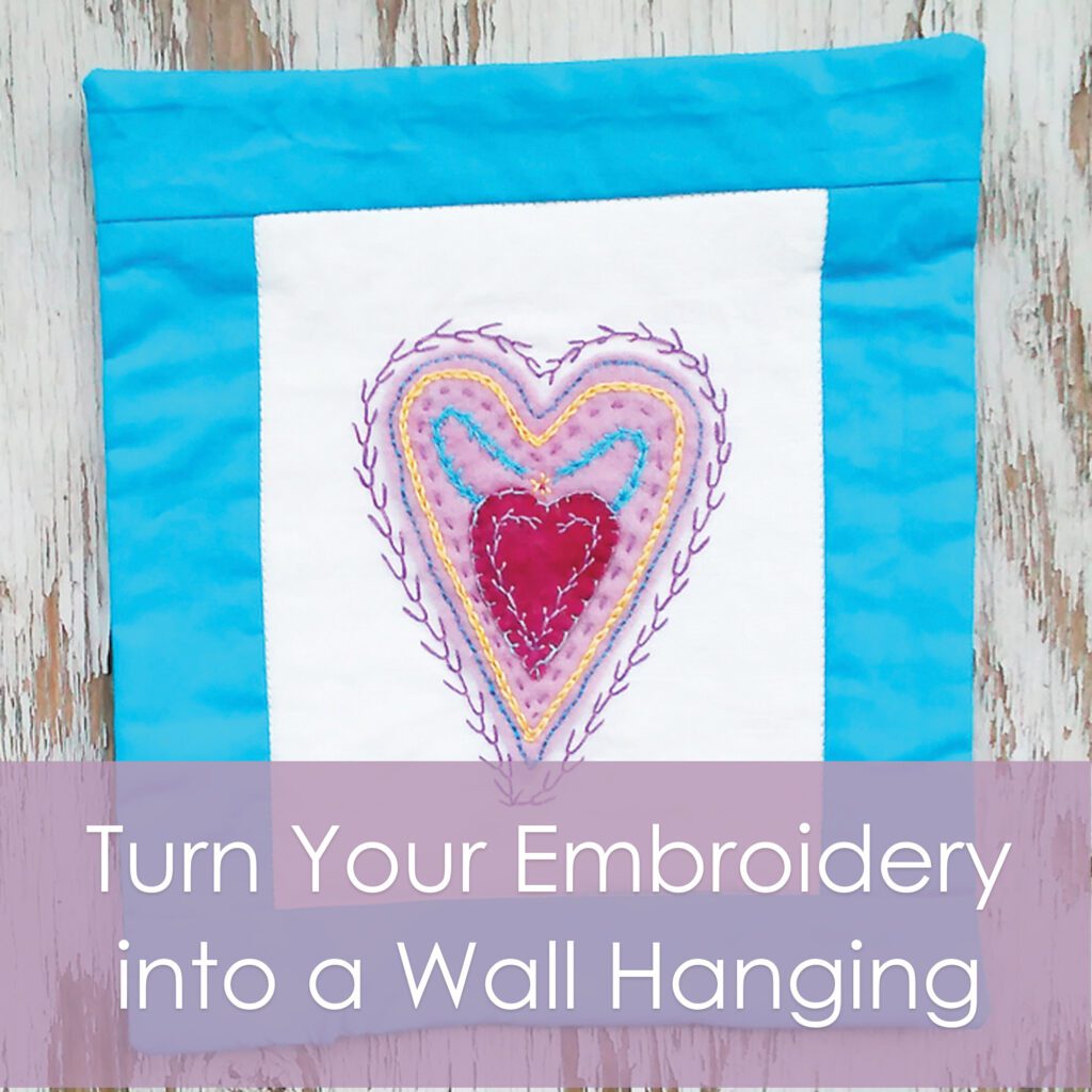 Turn your embroidery into a wall hanging - a tutorial from Muse of the Morning