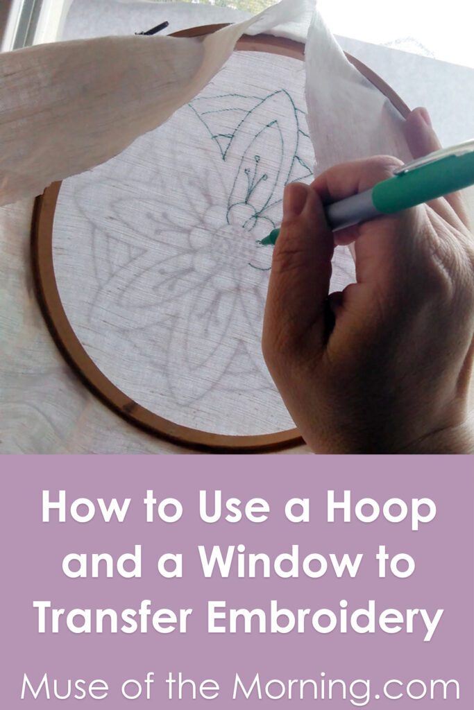 Tutorial: The Hoop & Window Embroidery Transfer Method