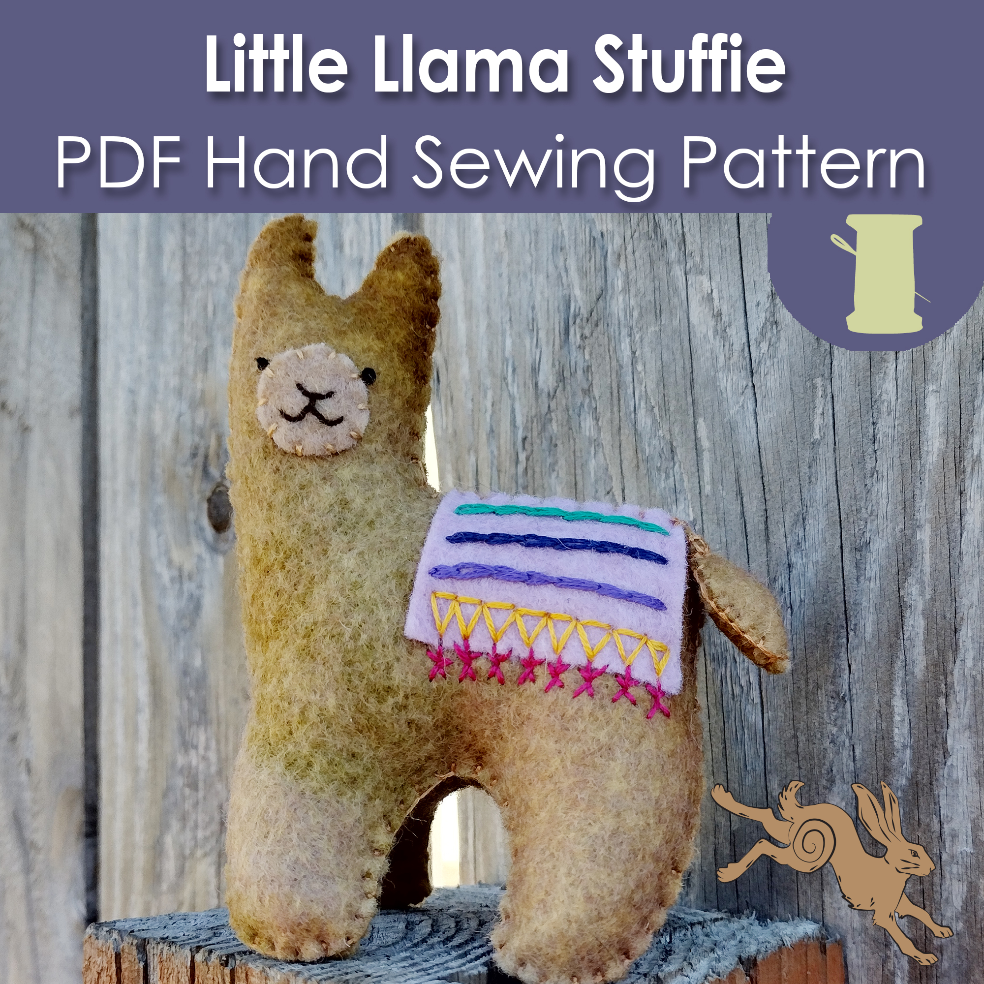 Girls Embroidered Llama Top - Little Llamas