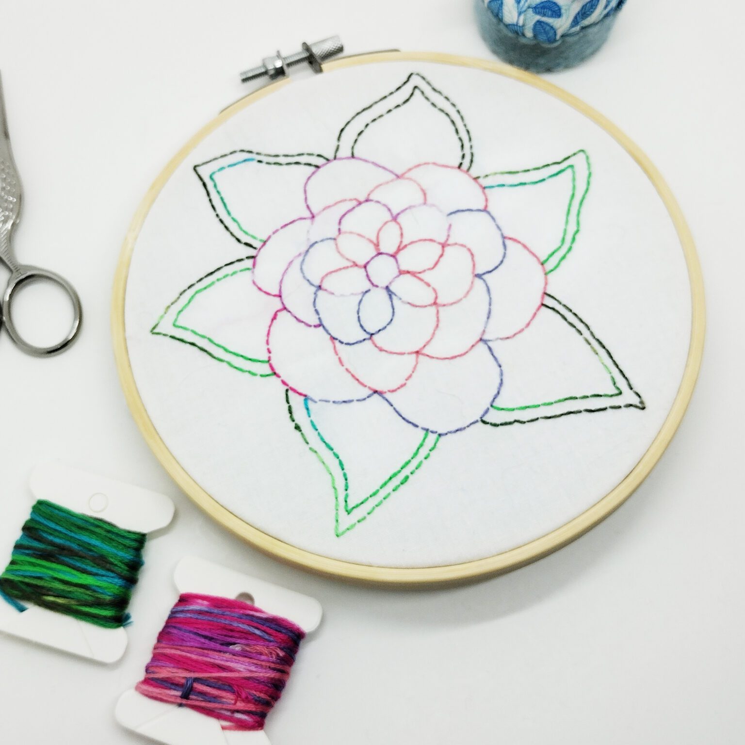 Stitching Bliss: Soul Flower - a free embroidery pattern from Muse of the Morning